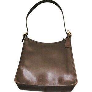 Coach 9950 Vintage Leather Janice Legacy Shoulder Bag Crossbody Brown Pre-Owned